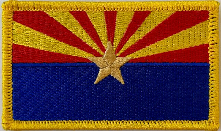 ARIZONA STATE FLAG PATCH - VELCRO.